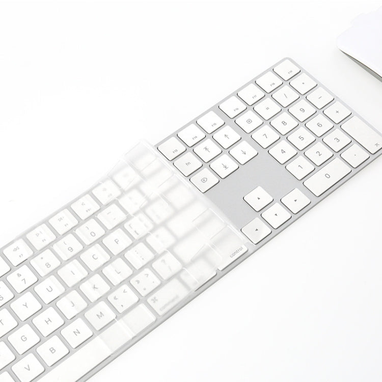 T17606 Computer Keyboard Film Transparent TPU Nano Long Keyboard Protective Film – Waterproof, TPU, Non-slip, For iMac 2017 Magic Keyboard(with Number Model)