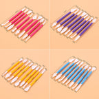 2 Sets Carving Pen Cake Fondant Carving Knife Making Cutting Tool 01030 Purple (OPP Bag Packaging), 01071 Yellow (OPP Bag Packaging), 01018 Red (OPP Bag Packaging), 02023 Blue (OPP Bag Packaging), 02030 Pink (OPP Bag Packaging)                         ...