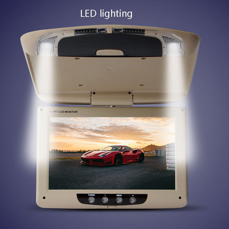 9 Inch Car HD Car Reversing Display Car Ceiling Display, 9 inch (Beige), 9 inch