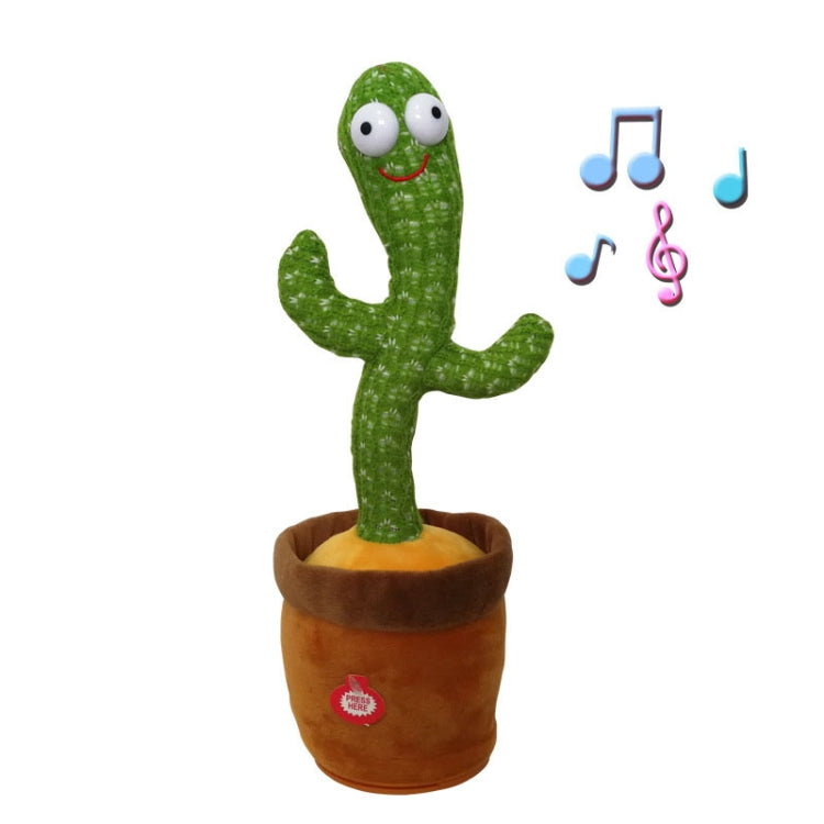 Electric Dancing Cactus Singing Holiday Gift Doll for Children, No Battery No Battery