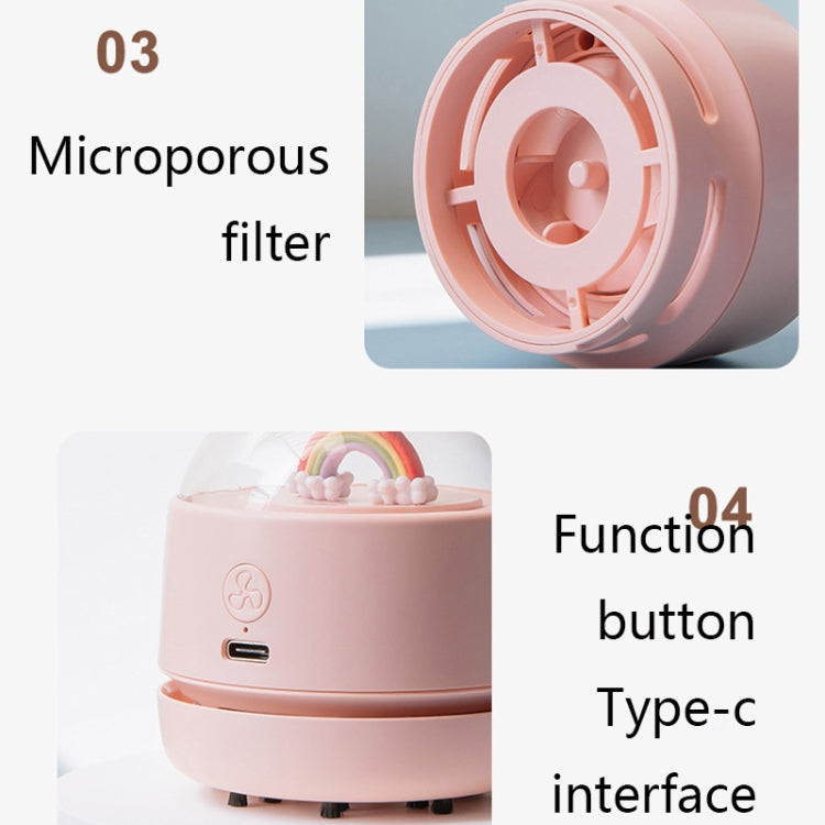 X1 Mini USB Handheld Wireless Desktop Vacuum Cleaner, White, Pink, Green – Durable Build, Easy to Use