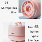 X1 Mini USB Handheld Wireless Desktop Vacuum Cleaner, White, Pink, Green – Durable Build, Easy to Use