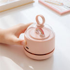 X1 Mini USB Handheld Wireless Desktop Vacuum Cleaner, White, Pink, Green – Durable Build, Easy to Use