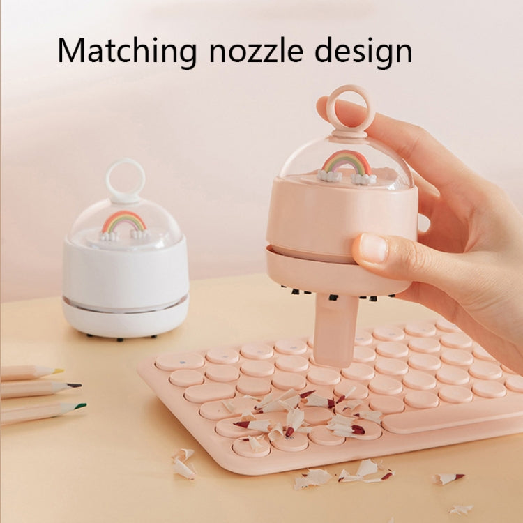 X1 Mini USB Handheld Wireless Desktop Vacuum Cleaner, White, Pink, Green – Durable Build, Easy to Use