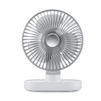 D77 Desktop Automatic Shaking hHead Fan Mute Portable Home Office Dormitory USB Fan, Ivory, Rose Pink Ivory