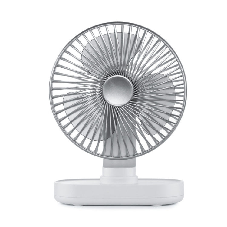 D77 Desktop Automatic Shaking hHead Fan Mute Portable Home Office Dormitory USB Fan, Ivory, Rose Pink Ivory