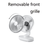 D77 Desktop Automatic Shaking hHead Fan Mute Portable Home Office Dormitory USB Fan, Ivory, Rose Pink