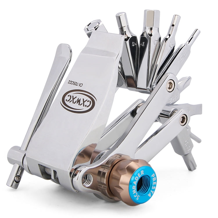 CXWXC 16 In 1 Bicycle Repair Combination Tool Multifunctional Mountain Bike Repair Tool, CXWXC 16 In 1 CXWXC 16 In 1
