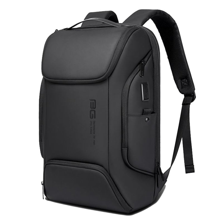 BANGE BG-7267 Men Shoulders Bag Business Waterproof Backpack, Black, Gray Black