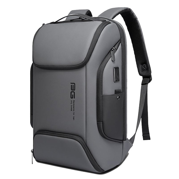 BANGE BG-7267 Men Shoulders Bag Business Waterproof Backpack, Black, Gray – Waterproof, Wear-resistant Gray