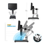 7 Inch 3D Digital Microscope Industrial Overhaul, Watch And Jewelry Appraiser, EU Plug, US Plug