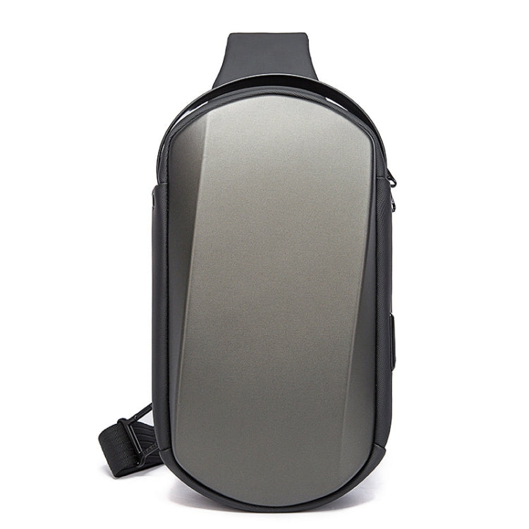 BANGE BG-7256 Men Chest Bag Waterproof EVA Hard Shell Messenger Bag, BANGE BG-7256 – Waterproof, Wear-resistant BANGE BG-7256 Gray