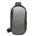 BANGE BG-7256 Men Chest Bag Waterproof EVA Hard Shell Messenger Bag, BANGE BG-7256 – Waterproof, Wear-resistant BANGE BG-7256 Gray