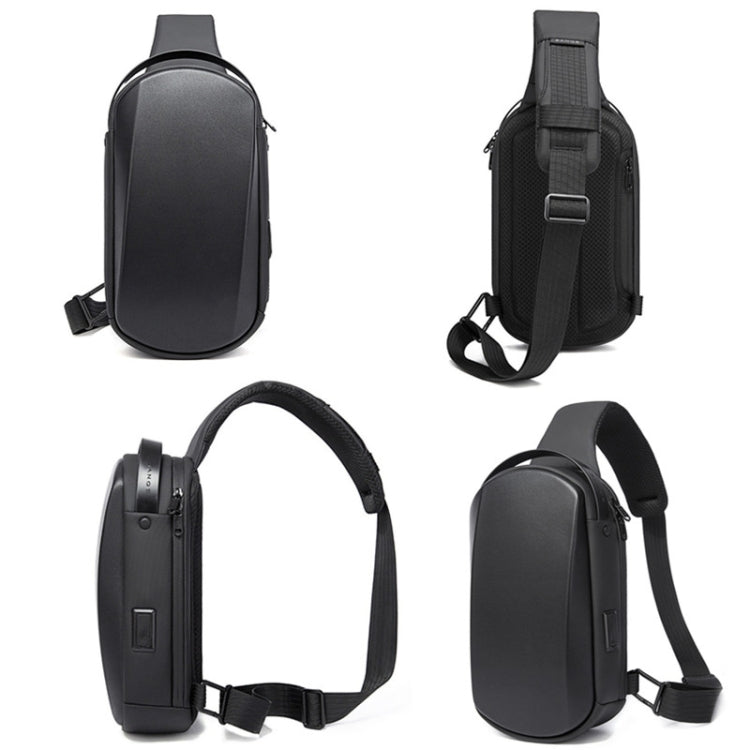 BANGE BG-7256 Men Chest Bag Waterproof EVA Hard Shell Messenger Bag, BANGE BG-7256 – Waterproof, Wear-resistant