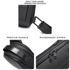 BANGE BG-7256 Men Chest Bag Waterproof EVA Hard Shell Messenger Bag, BANGE BG-7256 – Waterproof, Wear-resistant