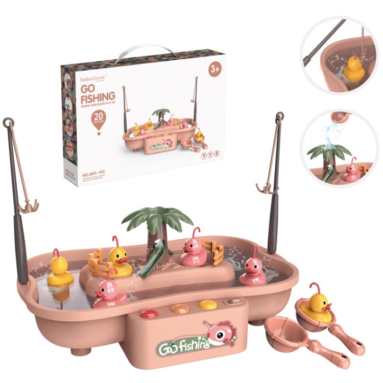Play House Children Educational Electric Cycle Rotating Fishing Station Summer Water Game Toy Set, Green 6 Ducks, Pink 6 Ducks, Green 3 Fish 3 Ducks, Pink 3 Fish 3 Ducks – Durable Build, Easy to Use Pink 6 Ducks