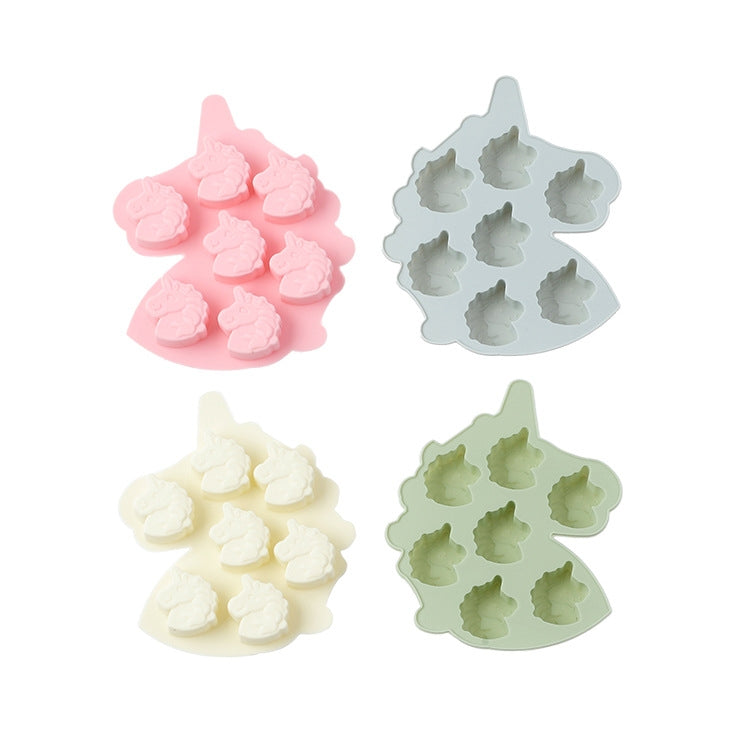 Unicorn Pony Chocolate Candy Cake Baking Silicone Mold Color Random Delivery, Unicorn Pony