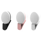 2 PCS Mobile Phone Fill Light Camera Photo LED Selfie Light, White, Pink, Blue, Black