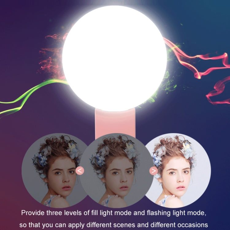 2 PCS Mobile Phone Fill Light Camera Photo LED Selfie Light, White, Pink, Blue, Black