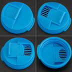 3 PCS Universal Leak-Proof Cover For Cans Push-Type Splash-Proof Cover, Blue, Yellow, Red – Durable Build, Easy to Use