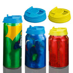 3 PCS Universal Leak-Proof Cover For Cans Push-Type Splash-Proof Cover, Blue, Yellow, Red – Durable Build, Easy to Use
