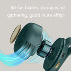 MF019 Small Whirlwind Leafless Fan Portable Clip Waist Fan – Durable Build, Easy to Use