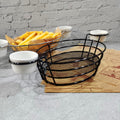 Wrought Iron Fruit Portable Storage Basket Bread French Fries Fried Snacks Portable Basket, Double Cup Egg-shaped, Double Cup Round, Single Cup Boat, Square Short Basket, Rectangular Short Basket, Large Round Wire, Small Round Wire, Large Messy Wire   ... Double Cup Egg-shaped