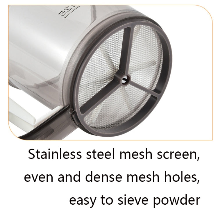 Convenient Hand-Held Flour Sieve Icing Sugar Sieve Baking Tool, Translucent Brown