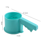Convenient Hand-Held Semi-Automatic Four Sieve Baking Tool, Blue, Orange, White, Pink – Durable Build, Easy to Use