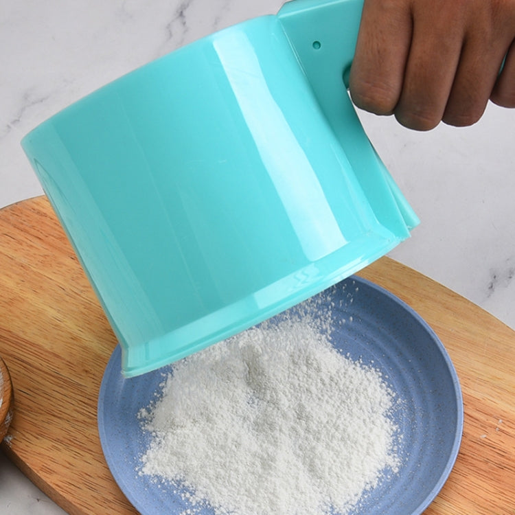 Convenient Hand-Held Semi-Automatic Four Sieve Baking Tool, Blue, Orange, White, Pink – Durable Build, Easy to Use