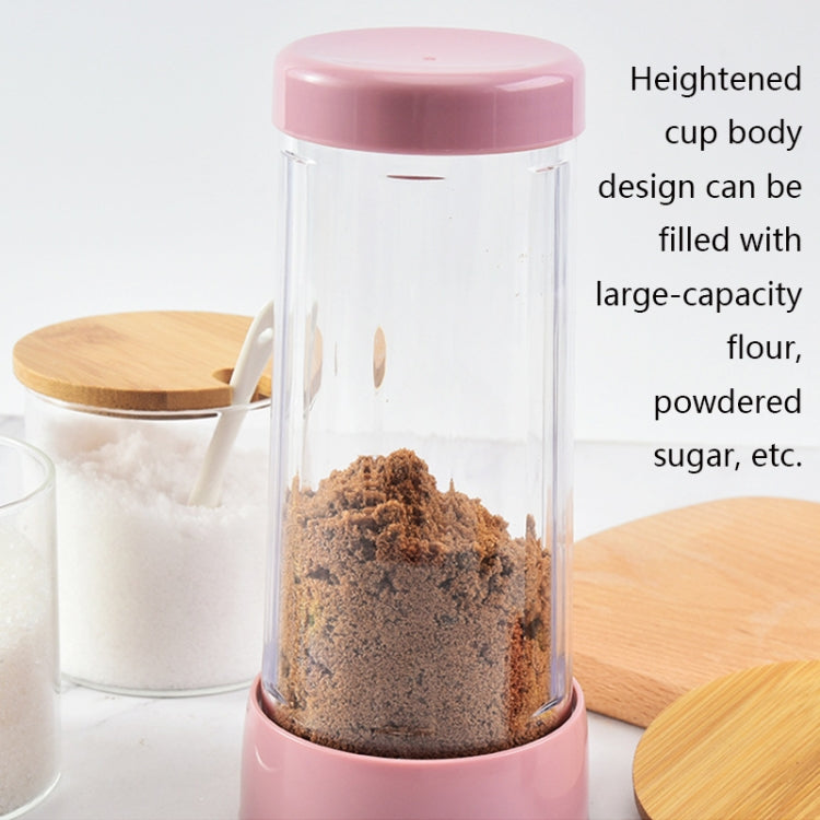 Rotating Stainless Steel Tall Cup Body Flour Sieve Sugar Bowl, Flour Sieve Sugar Bowl