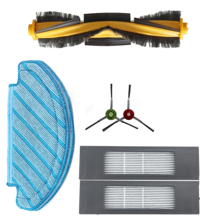 Vacuum Cleaner Sweeping Robot Accessories Suitable For Ecovacs Deebot T8 AIVI/T8 MAX,Accessories, Suit, 3 PCS Rag, 4 PCS Side Brush, 4 PCS Filter, Main Brush