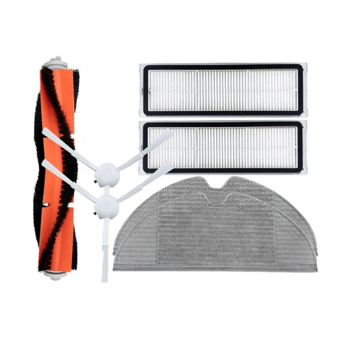 Sweeping Robot Accessories For Xiaomi Mijia 1C, Specification: 7 in 1, 7 in 1, 2 Side Brush Black, Wipes 7 in 1
