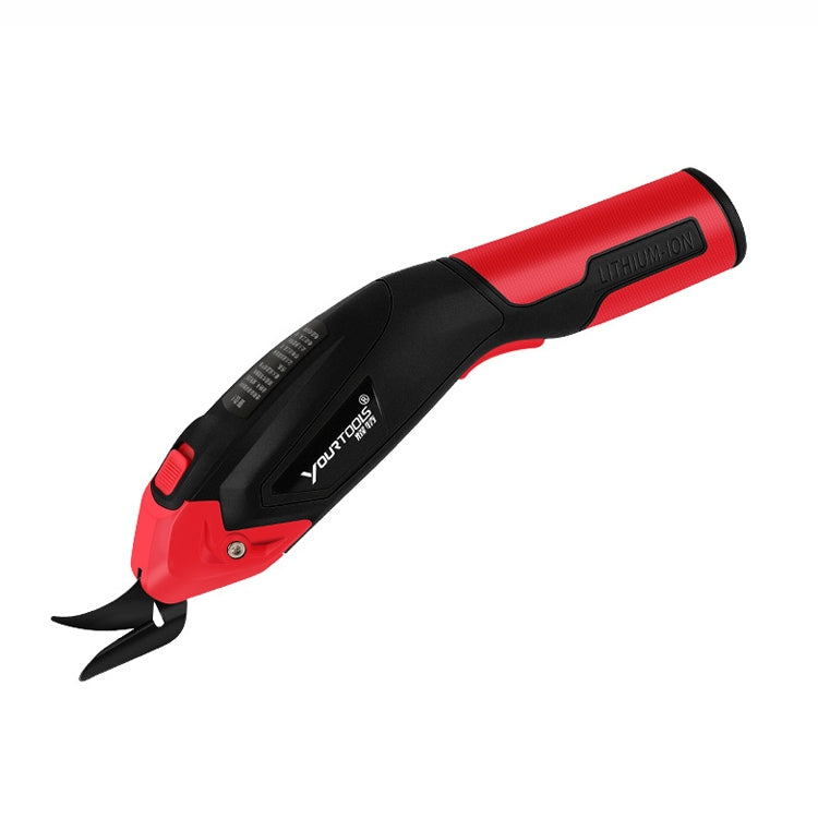 YOURTOOLS Y4005 12W Tungsten Steel Electric Scissors Clothing Leather Carpet Trimming Scissors, 1500mAh (Red), 2500mAh (Gray), US Plug (Gray), EU Plug (Gray)