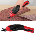 YOURTOOLS Y4005 12W Tungsten Steel Electric Scissors Clothing Leather Carpet Trimming Scissors, 1500mAh (Red), 2500mAh (Gray), US Plug (Gray), EU Plug (Gray) 1500mAh (Red)