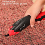 YOURTOOLS Y4005 12W Tungsten Steel Electric Scissors Clothing Leather Carpet Trimming Scissors, 1500mAh (Red), 2500mAh (Gray), US Plug (Gray), EU Plug (Gray)