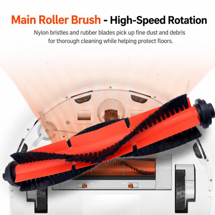 For Xiaomi Mijia Sweeping Robot G1 MJSTG1 Replacement, Main Brush, 3 Pairs Side Brush, 6 PCS Filter, 2 PCS Rag, Set 1
