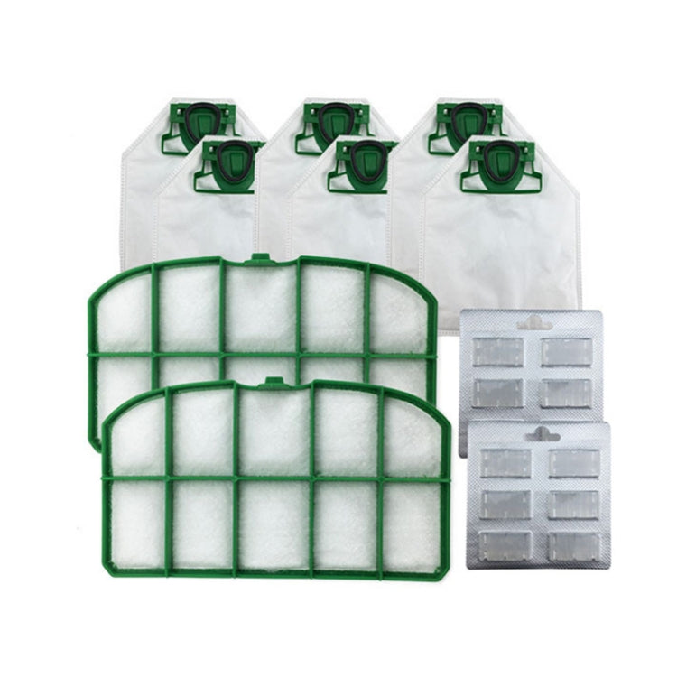 Vacuum Cleaner Accessories Suitable For Vorwerk VK200, Specification:, Suit, 3 PCS Dust Bag, 3 PCS Filter, 5 PCS Scented Tea Suit