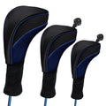 3 In 1 No.1 / No.3 / No.5 Clubs Protective Cover Golf Club Head Cover, HD-014 3 in 1 Blue, HD-014 3 in 1 Black, HD-014 3 in 1 Red HD-014 3 in 1 Blue Blue