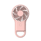 Handheld Pocket Mini Small Fan Portable Charging Outdoor USB Fan With 7 Color Light, Pink, ArmyGreen, Orange Pink