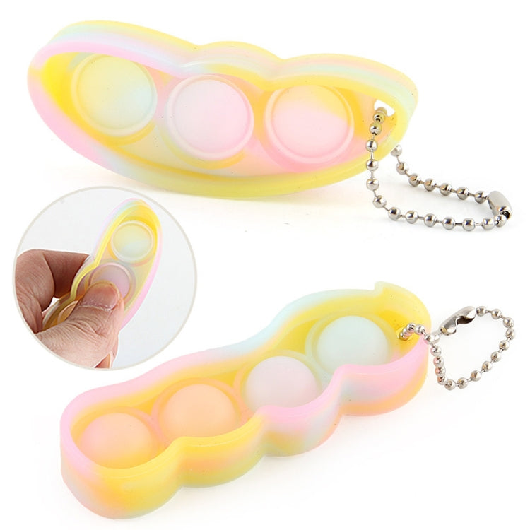 Decompression Finger Bubble Fan Keychain Pressed Venting Finger Squeezed Toys, Bubble Fan Keychain Bubble Fan Keychain