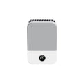 DQ205 Summer Mini Hanging Neck Fan USB Portable Student Silent High Wind Bladeless Fan, White, Tibetan Blue White