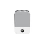 DQ205 Summer Mini Hanging Neck Fan USB Portable Student Silent High Wind Bladeless Fan, White, Tibetan Blue White