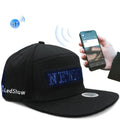 Bluetooth LED Advertising Cap Supports Scrolling Characters/Mobile Phone Word Change/Multi-Language，Random Color Delivery Default Title