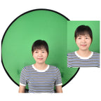 EY-068 Green Background Cloth Folding ID Photo Green Screen Video Backdrop Board For E-Sports Chair, 75cm, 110cm, 142cm