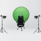 EY-068 Green Background Cloth Folding ID Photo Green Screen Video Backdrop Board For E-Sports Chair, 75cm, 110cm, 142cm