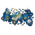 Wooden Irregular High Difficulty Puzzle Infinite Galaxy Mystery Puzzle Toy, Unlimited Earth, Unlimited Moon Unlimited Earth