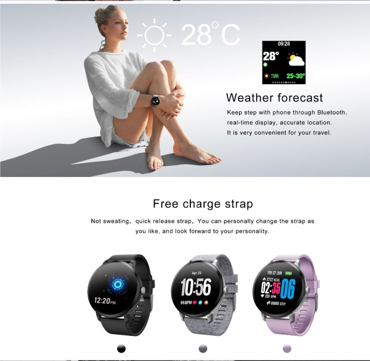V11 Smart Watch – Blood Pressure Monitoring, Heart Rate Monitoring