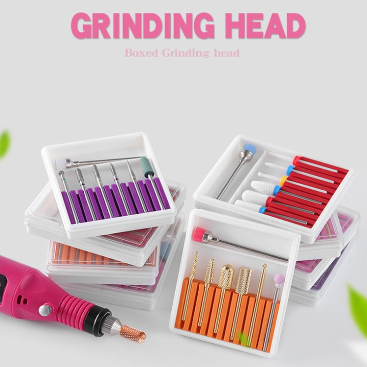 Nail Art Ceramic Tungsten Steel Alloy Grinding Heads Set Grinder Polishing Tool, GH-01, GH-06