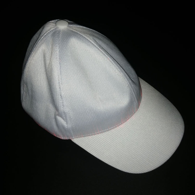 LED Fiber Optic Luminous Hat Couple Luminous Hat Outdoor Luminous Cap Performance Hat, White Colorful Light, Black Colorful Light – TPU